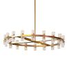 Люстра на штанге Delight Collection Arcachon (Арцацхон) KM1000P-36 brass