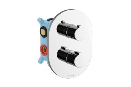 Смеситель Ravak CHROME X070075 встраиваемый хром с термостатом