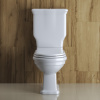 Унитаз напольный с бачком BelBagno BOHEME BB115CPR/BB115SC белый с сиденьем микролифт безободковый каскадный смыв