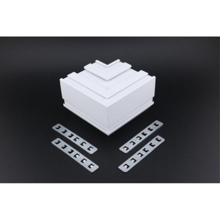 Соединитель магнитного шинопровода угловой плоский для натяжного потолка Aployt Magnetic track 220 (Магнетиц трацк 220) APL.0284.10.04