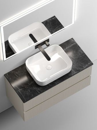 Тумба под раковину Sancos SNOB T SNT100CE 100х40 подвесная цвет бежевый