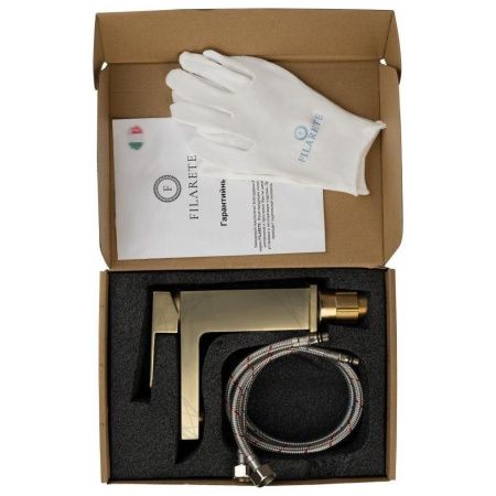 Смеситель Filarete Fing FL5040MG на раковину золото