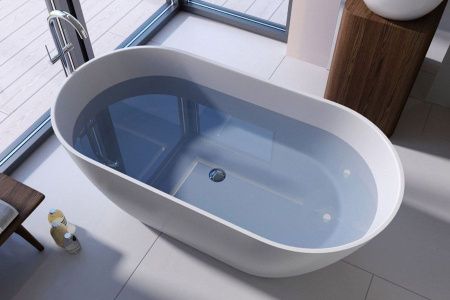 Ванна из искусственного камня Holbi VENUS NEW 1.01.002.11.1 160х80 отдельностоящая овальная