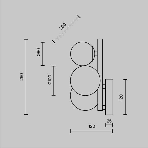 Бра Maytoni Dallas MOD545WL-03BS - фото 2