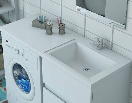 Тумба с раковиной Эстет Dallas Luxe 120 ФР-00001920 120х50 напольная цвет белый