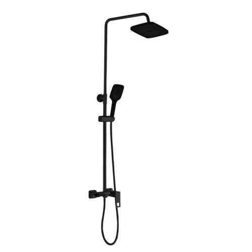 Душевая стойка Haiba HB24615-7 настенная цвет черный - фото 2