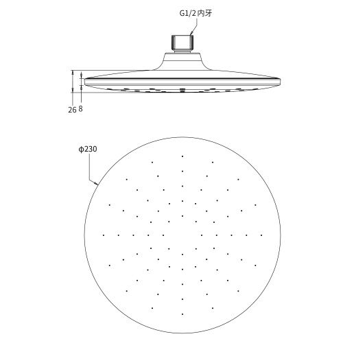 Верхний душ Savol SK-DP13 хром - фото 3