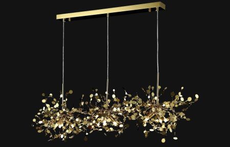 Светильник подвесной Crystal Lux Garden (Гарден) GARDEN SP3х3 L1200 GOLD