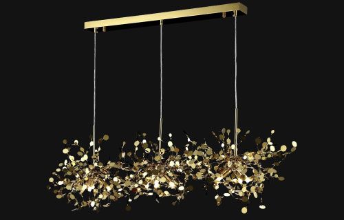 Светильник подвесной Crystal Lux Garden (Гарден) GARDEN SP3х3 L1200 GOLD - фото 4