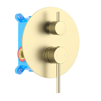 Смеситель для ванны Aquatek Европа AQ1346BG встраиваемый в стену золото без термостата