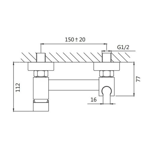 Гигиенический душ со смесителем Shevanik S137H черный - фото 3