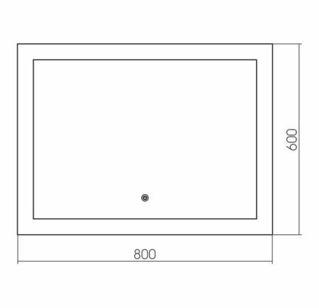 Зеркало с подсветкой Grossman Сlassic 180600 80х60 подвесное
