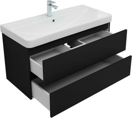 Тумба под раковину Aquanet Вега 2.0 00337951 100х50 подвесная цвет черный