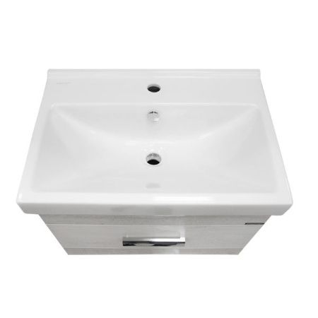 Тумба с раковиной Comforty Никосия 00004142203CF 60х40 напольная цвет серый