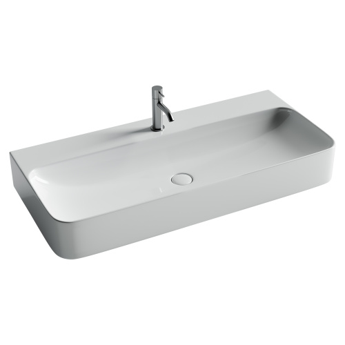 Раковина Ceramica Nova AURA 100 см CN2007 подвесная цвет белый - фото 3