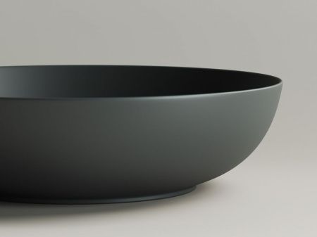 Раковина из сантехнического фарфора Ceramica Nova ELEMENT CN6017MDH 50х40 накладная цвет черный без отверстий под смеситель