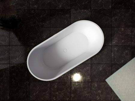 Ванна из искусственного камня Abber Stein AS9650 170х80 отдельностоящая овальная с ножками