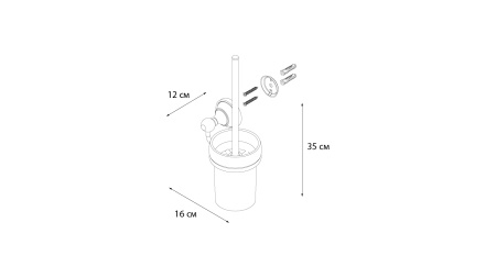Ершик для унитаза Fixsen Bogema FX-78513