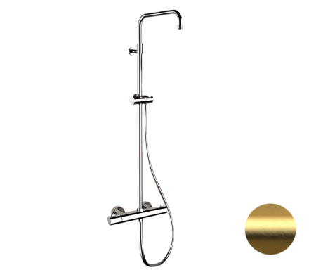 Душевая стойка Remer Elegance EQ32ASSDBG настенная