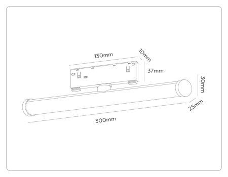 Трековый магнитный светильник Ambrella Light Track System (Трацк Сыстем) GL2370