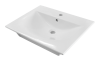 Раковина мебельная из сантехнического фарфора Sanita Luxe Breeze 60 WB.FN/Breeze/60-C/WHT.G/S1 60х50 накладная цвет белый