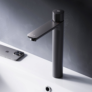 Смеситель Am.Pm X-Joy F85A92522 на раковину/на столешницу черный без термостата