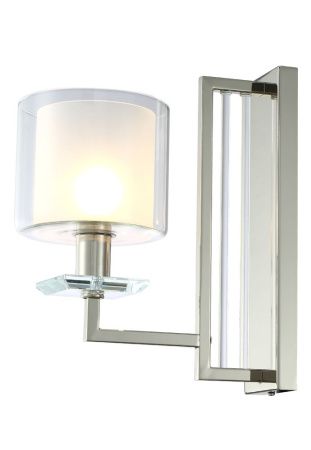 Бра Crystal Lux Nicolas (Ницолас) NICOLAS AP1 NICKEL/WHITE