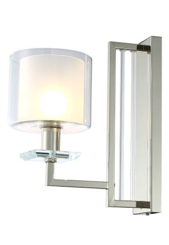 Бра Crystal Lux Nicolas (Ницолас) NICOLAS AP1 NICKEL/WHITE - фото 2