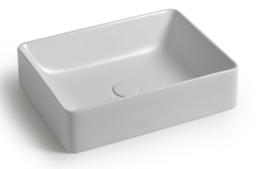 Раковина White Ceramic Slim 50 см W010705 накладная цвет черный матовый