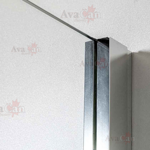 Душевой уголок AvaCan PC100 100х100 стекло прозрачное профиль хром глянцевый без поддона - фото 5