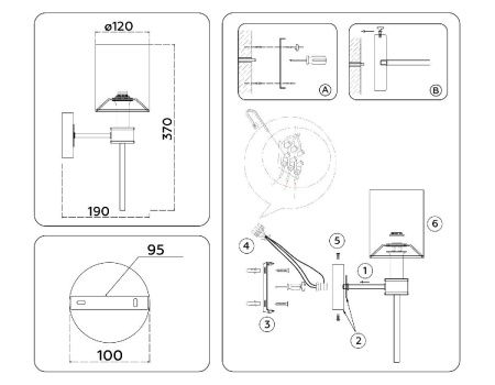Бра Ambrella Light Classic (Цлассиц) LH72375