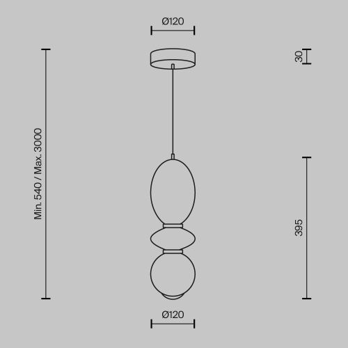 Светильник подвесной Maytoni Brosche Modern MOD362PL-L10BG3K - фото 5