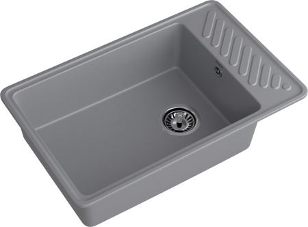 Кухонная мойка Granfest Quarz 51 темно-серый 75х48 цвет темно-серый поверхность матовая