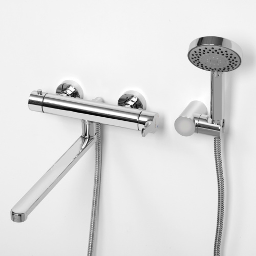 Смеситель для ванны WasserKRAFT Berkel 4800 4802L настенный хром - фото 3