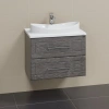 Тумба под раковину СанТа Венера 221028 70х40 подвесная цвет серый