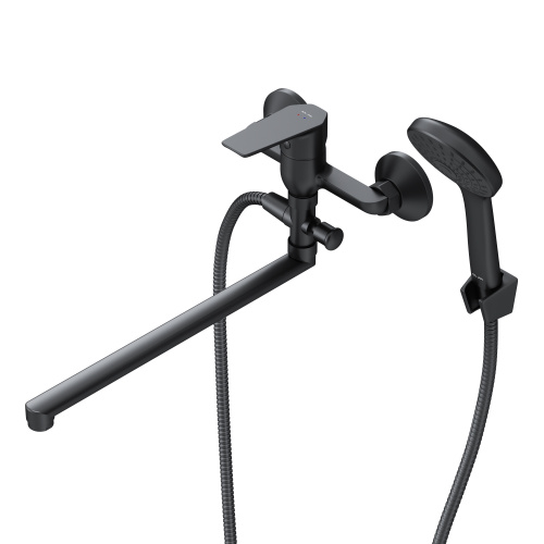 Смеситель для ванны и душа Am.Pm Gem F90A90122 настенный черный без термостата - фото 2