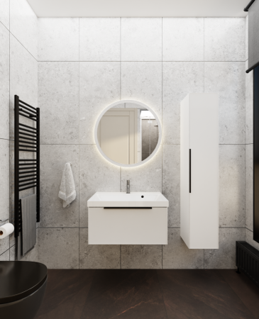 Зеркало с подсветкой La Fenice Terra Bianca FNC-02-TER-B-80 80х80