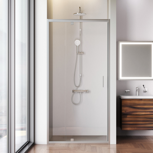 Душевая дверь Am.Pm Gem W90G-100-1P-MT 100х195 стекло прозрачное профиль хром матовый - фото 3