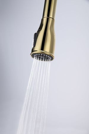 Смеситель для кухни Paulmark LANGE La214212-G на мойку золото