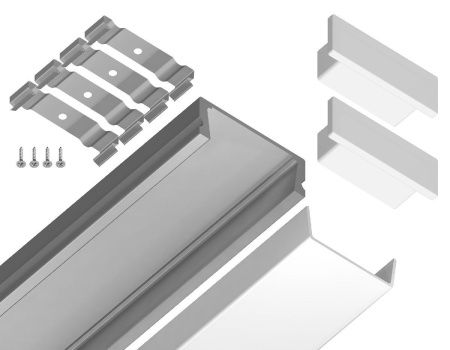 Алюминиевый накладной профиль Ambrella Light Alum Profile (Алум Профиле) GP1700AL