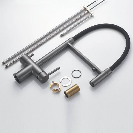 Смеситель для кухни Maretti Calabria CA31RGF11 на мойку серый