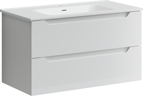 Тумба под раковину Sancos Norma 2.0 NR2.090W 89х45х50 настенная - фото 2