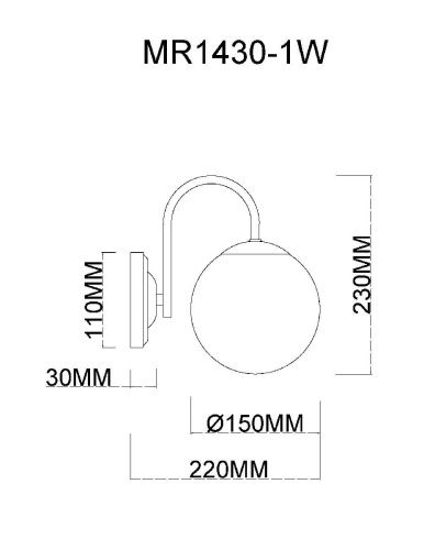 Бра Myfar Kate (Кате) MR1430-1W - фото 5