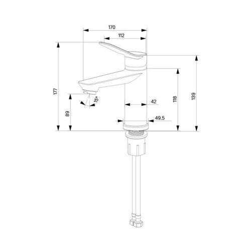 Смеситель Milardo Enjoy ENJSB00M01 на раковину хром - фото 5