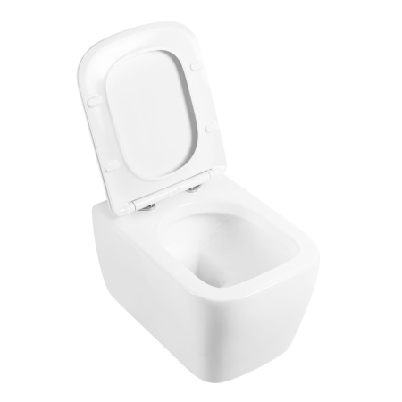 Унитаз подвесной BelBagno VENETO BB132CHR/BB132SC белый с сиденьем микролифт безободковый каскадный смыв