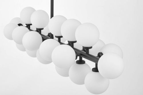 Люстра на штанге Lumina Deco Marsiada (Марсиада) LDP 6033-24 BK - фото 3