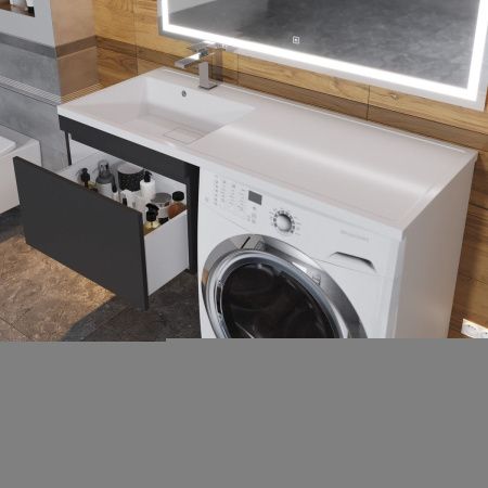 Тумба с раковиной Uperwood Magenta 51930205155 120х50 цвет черный