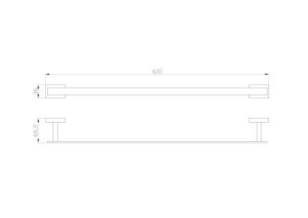 Полотенцедержатель Wonzon & Woghand Flat WW-9712-60CM
