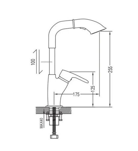 Смеситель Shevanik S5121 на раковину хром - фото 3