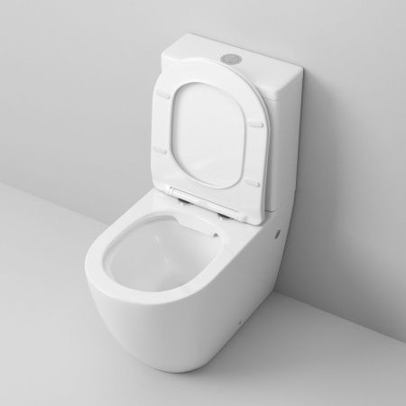 Унитаз напольный с бачком Grossman Санфаянс GR-4446S белый с сиденьем безободковый каскадный смыв